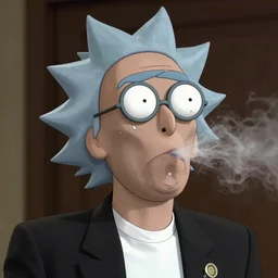 portrait of  Rick Sanchez burping by Mario Testino, headshot, detailed, award winning, Sony a7R