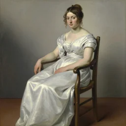 a painting of a woman sitting in a chair by pietro longhi, featured on reddit, australian tonalism, pre - raphaelite, art on instagram, impressionism