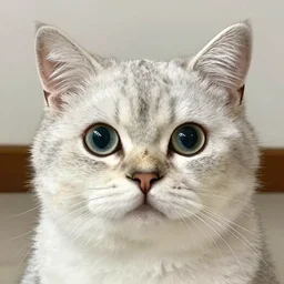 Cute cat, very realistic coat ::1.5 big eyes in Disney style, very cute cat