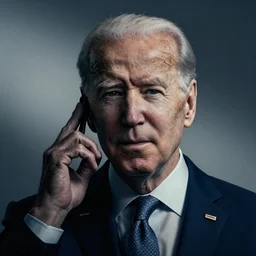 photo of Joe Biden in the style of juji ito