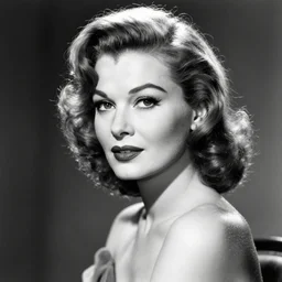 portrait of an actress by Cecil Beaton, glamorous Hollywood style lighting, black and white, photorealistic