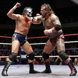 Manny calavera wrestling against stone cold