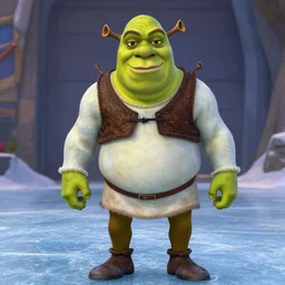 walter white in shrek on ice