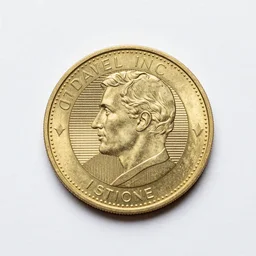 a gold coin