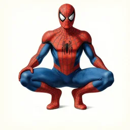 old anatomical chart of spiderman with details