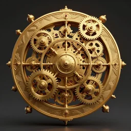 dynamic composition, intricate layered golden clockwork machine with cogs!!!!!!, steam punk, extremely detailed, steampunk, art deco!, ornate gilded cosmic machine, in the style of simon lee and jama jurabaev, engraved, artgerm, wlop, featured on cgsociety, unreal engine, 8 k render, octane, raytracing