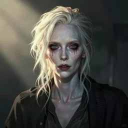 tilda swinton, scary, pale - skinned, illustration, cinematic lighting, 8 k, d & d, frostbite 3 engine, artstation, intricate, digital art, crepuscular ray, art by anne stokes