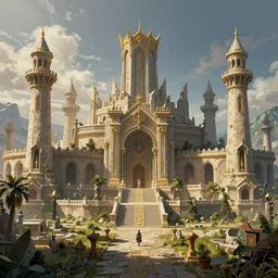 a highly detailed james paick concept art 8 k render of lost city, greg rutkowski, cinematic lighting, game asset, unreal engine, illustration, artstation, digital painting, sharp focus,, golden ratio, mythological, ultra realistic