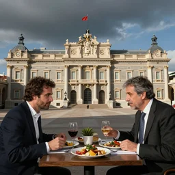 aznar and zapatero cenando en la moncloa