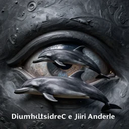 3D visualisation of dolphin's dreams seen through the eye of Brunelleschi and Jiri Anderle, symmetry, sculptural, dark