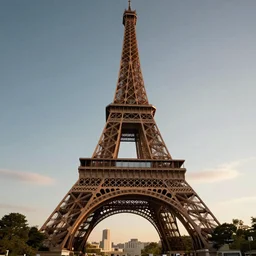 futuristic eiffel tower on a space station, golden hour, photography, award - winning, hyper detailed, 4 k, smooth, sharp focus, trending