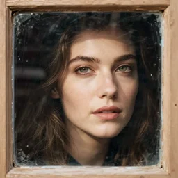 face in a barn window, close up, gertrude abercrombie, kate spade