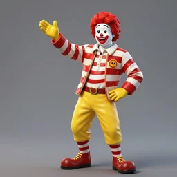 hyper - realism, concept art of giuliani playing ronald mcdonald