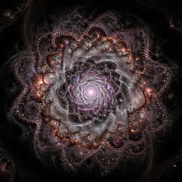 mandelbrot symmetric nebulas by dan hillier, high contrast, intricate, super resolution