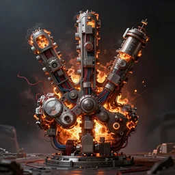 a peace sign made from a nuclear explosion, ultrarealistic, dramatic lighting, electrical details, high details, 4 k, 8 k, best, accurate, trending on artstation, artstation, photorealism, ultrarealistic, digital painting, style of peter mohrbacher, caravaggio, boris vallejo