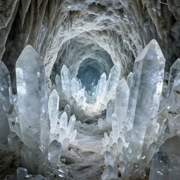cowboy dream under ground crystal cave system, giant shards infinitely regressing, every surface a reflection of the whole, liquid silver, light blues and sea green, geometric shapes, large colums and clusters of crystal, a human exploring, epic landscape, highly detailed, high quality, 8 k, 4 k, octane render, digital painting, alena aenami, lilia alvarado, shinji aramaki, karol bak, alphonse mucha, tom bagshaw