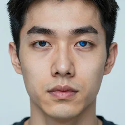 A man with blue sclera