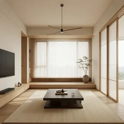 modern minimalist modern, japanese inspired, interior design