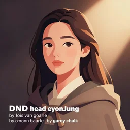 dnd head and shoulders portrait of beautiful hoyeon jung in a cloak, clean cel shaded vector art. shutterstock. behance hd by lois van baarle, by gary chalk, redwall, illustration