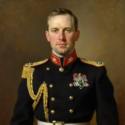 official portrait of german chancellor celtic's marcus smart, 1 9 3 1, in military uniform, uniform inspired by boston celtics, oil on canvas by william sidney mount, national archives, trending on artstation