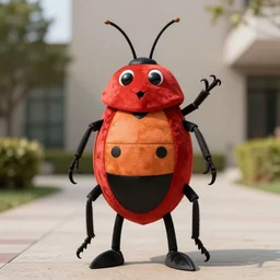 bug roach mascot costume, cocroach, HD official photo, high quality costume