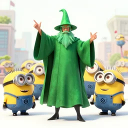 emerald city from the wizard of oz being stormed by trump supporting munchkins,
