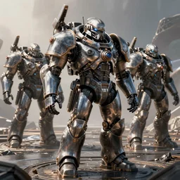 warhammer 40k tau, digital art, illustration, wide angle, fine details, cinematic, highly detailed, octane render, 4k, unreal engine