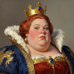 detailed portrait of a chubby queen | Wayne Barlowe |