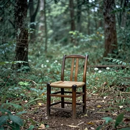 chair in the forest by wenjun lin,