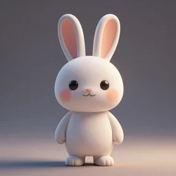 a centered render of a cartoon rabbit, cinematic, beautifully lit, by craola, 3 d, trending on artstation, octane render, 8 k