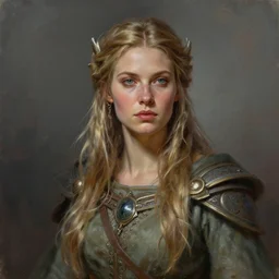 perfectly - portrait of a beautiful female nordic druid character, intricate, highly detailed, digital painting, loose brush strokes, realistic shaded lighting, artstation, concept art, smooth, sharp focus, illustration, realism, oil painting, unreal engine 5, 8 k, art by sam spratt and peter mohrbacher