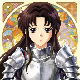 portrait of a elegant female elven knight, symmetrical face, detailed, yuya nagai, Ilya Kuvshinov, murata range, kawaii, vibrant bright colors,matte, mystical, japanese, beautiful, dreamy, alphonse mucha, jean giraud, high saturation, fantasy, makoto shinkai