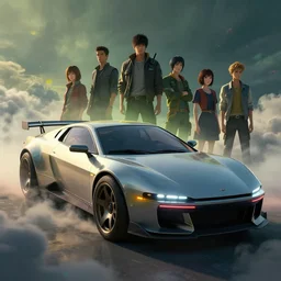 1 9 1 0's classic concept car from cyberpunk 2 0 7 7. art by jesper ejsing, feng zhu, makoto shinkai, lois van baarle, ilya kuvshinov, rossdraws. clouds by rhads. global light 3 d rtx hdr