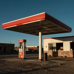 an abandoned gas station in new mexico