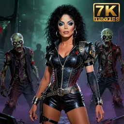 eighties janet jackson as a zombie, 7 days to die zombie, fine art, award winning, intricate, elegant, sharp focus, cinematic lighting, highly detailed, digital painting, 8 k concept art, art by guweiz and z. w. gu, masterpiece, trending on artstation, 8 k