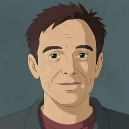 illustration of Robin Williams, by Studio Ghibli, 8k, face enhance, sharp focus, concept art, smooth