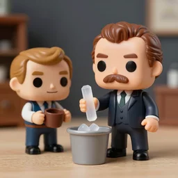 werner karl heisenberg cooking crystal meth, play centre, stop motion vinyl action figure, plastic, toy, butcher billy style