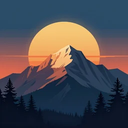 sunrise mountain vector illustration digital art by simon stalenhag on artstation