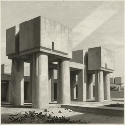 a classical landscape paintings of brutalist concrete structures, perspective, relativity, volumetric lighting, god's ray, lithograph, insanely detailed and intricate, manga, etching, ink, crosshatch by giovanni battista piranesi, m. c. escher, gustave dore, tsutomu nihei, junji ito, kentaro miura
