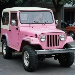 movie still from the thing of a pink jeep ektachrome photograph, volumetric lighting, f 8 aperture, cinematic eastman 5 3 8 4 film