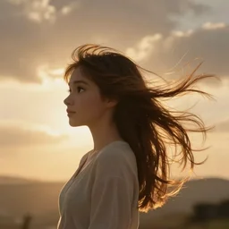 wind blown hair by disney concept artists, blunt borders, soft light, golden ratio