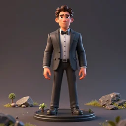 3d print of Andrew Tate in pixar style