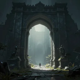 portal to the netherworld in the style of Beeple