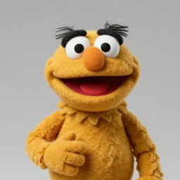 andy bernard as a muppet. highly detailed felt. hyper real photo. 4 k.