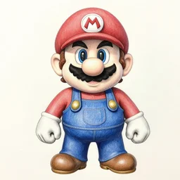 mario as the witcher, pencil art on paper, highly detailed, looking defiantly at the camera, front!!, front look!!, mario face!!, mario body!!