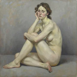 Figure Study From Life, Oils, Kalina Tosheva.