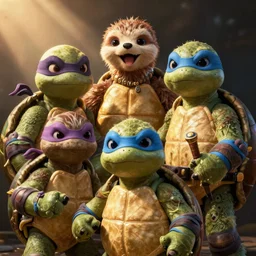 teenage mutant ninja sloth turtles