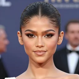 zendaya on the red carpet, closeup portrait art by donato giancola and greg rutkowski, realistic face, digital art, trending on artstation, symmetry!!