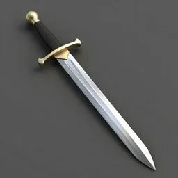 stereoscopic 3 d image of a sword