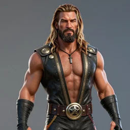 a detailed portrait of roman reigns in fortnite, unreal engine 5 rendered, incredibly highly detailed and realistic, 8 k, sharp focus, studio quality